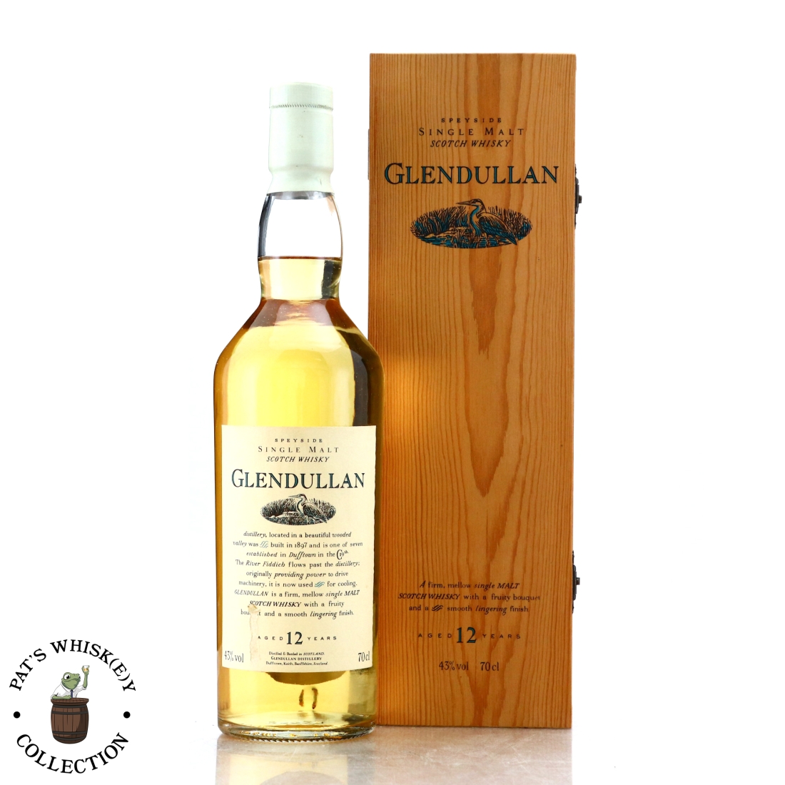 Glendullan 12 Year Old Flora and Fauna White Cap / Wooden Box