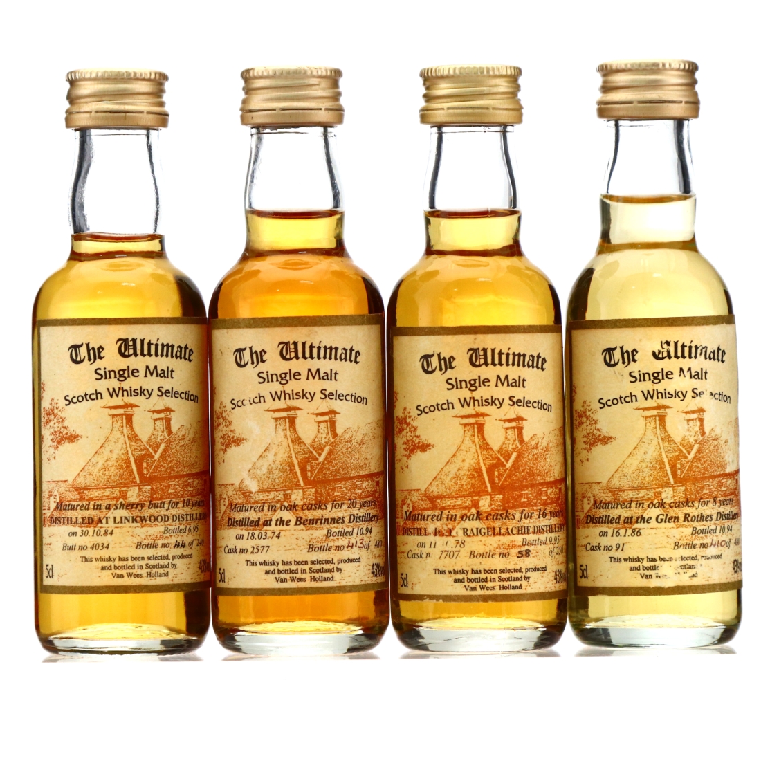 Speyside Single Malt The Ultimate Miniature x 4