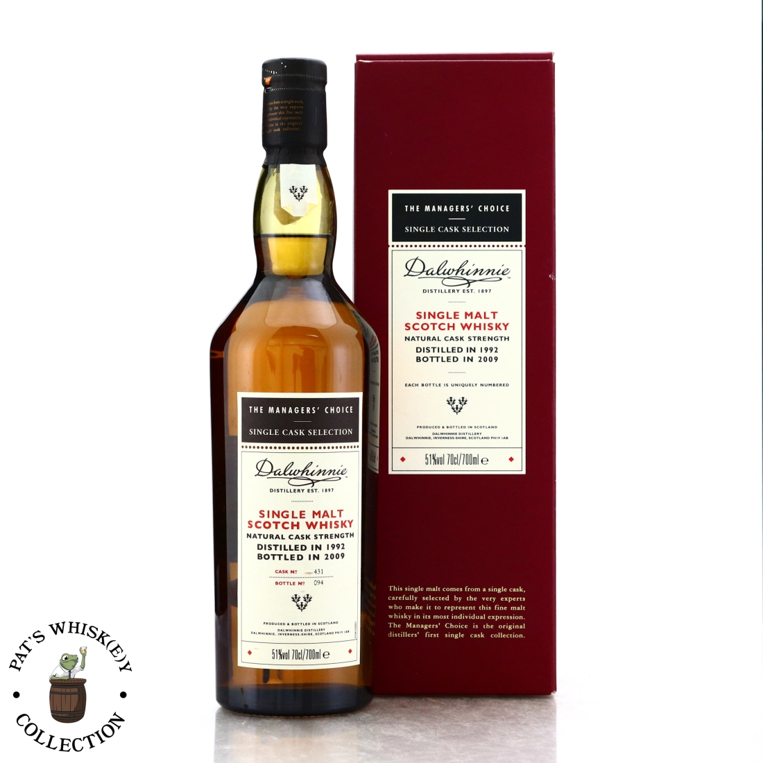 Dalwhinnie 1992 Managers' Choice