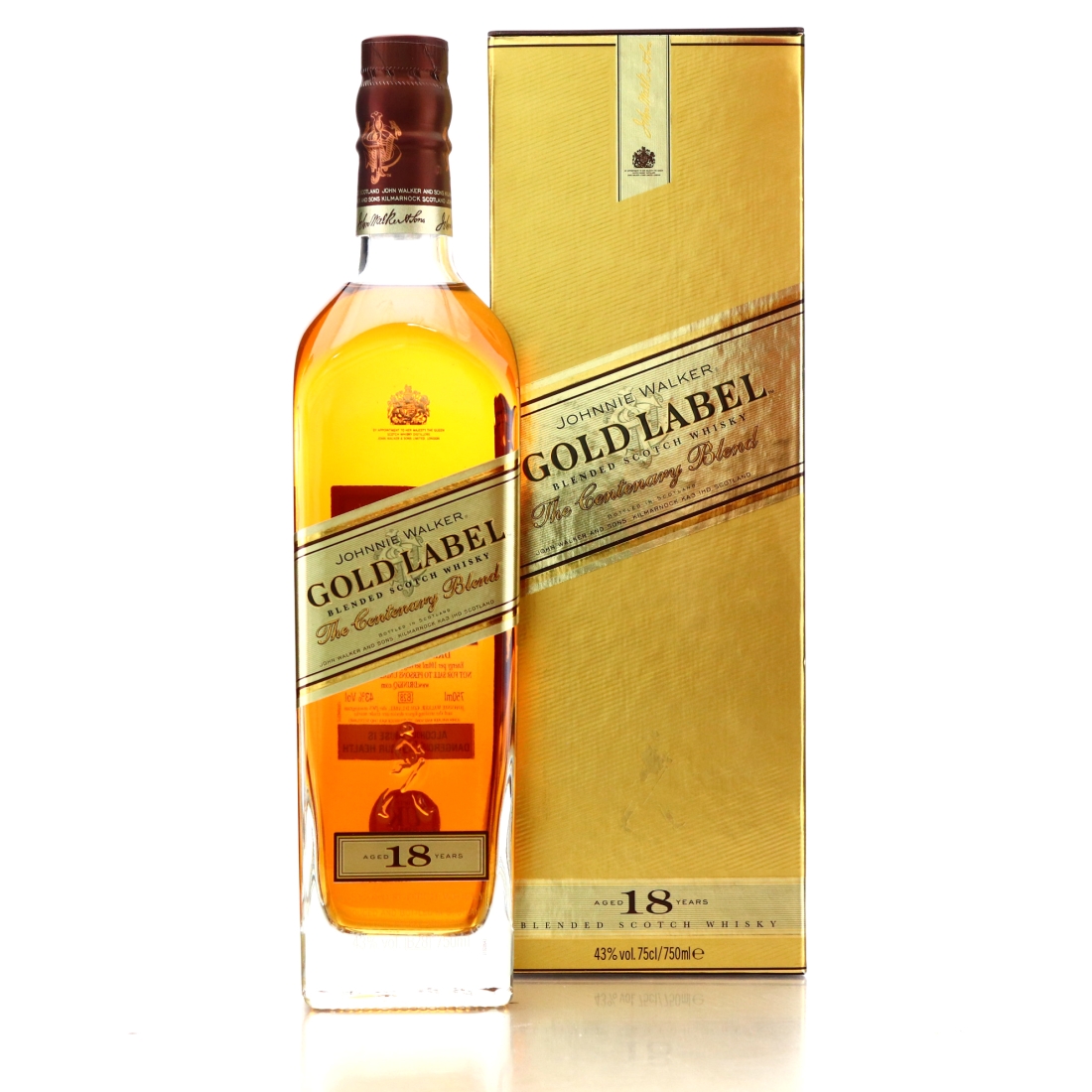 Johnnie Walker Gold Label Centenary Blend 18 Year Old / Striding Man Society