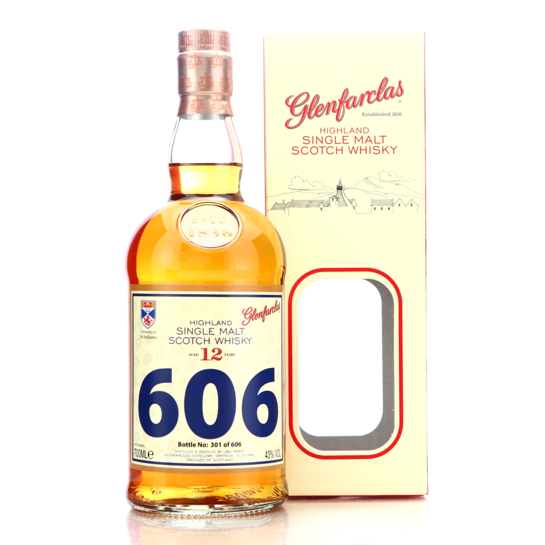 Glenfarclas 12 Year Old St Andrews University 606th Anniversary