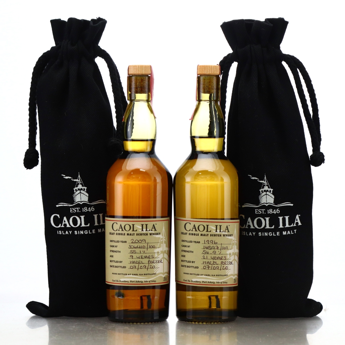 Caol Ila 1996 & 2009 Hand Filled 2 x 20cl