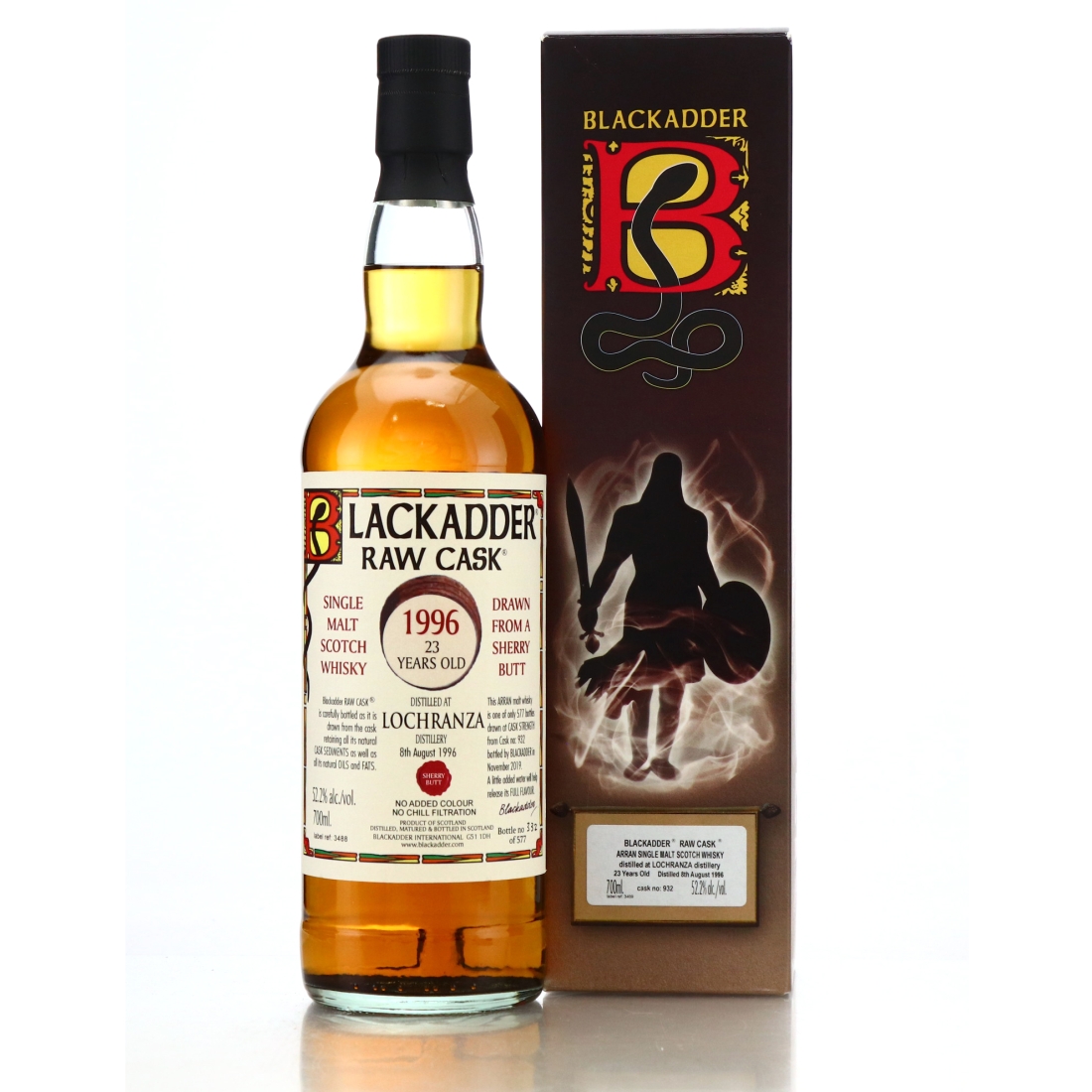 Arran 1996 Blackadder 23 Year Old Raw Cask