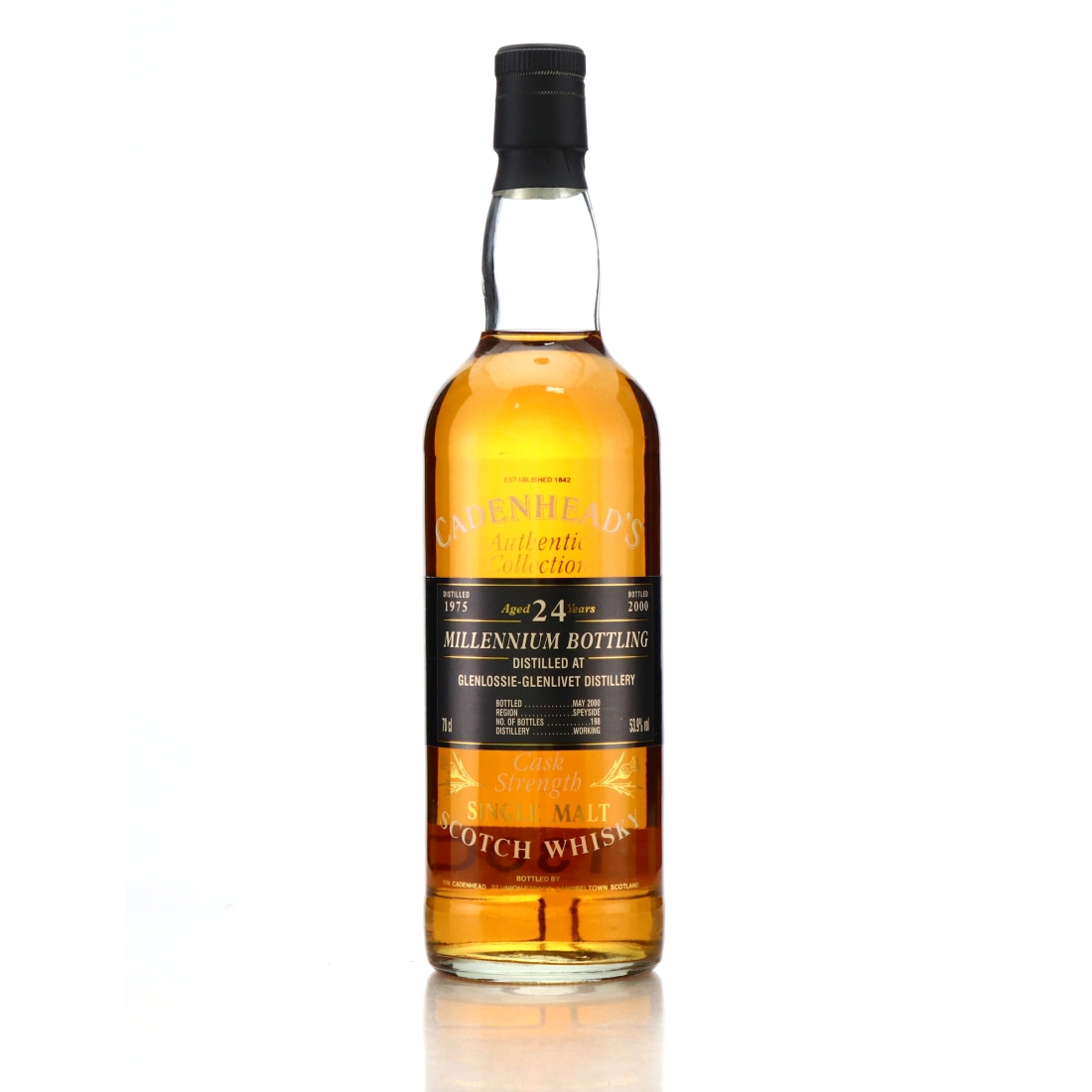 Glenlossie 1975 Cadenhead's 24 Year Old / Millennium Bottling