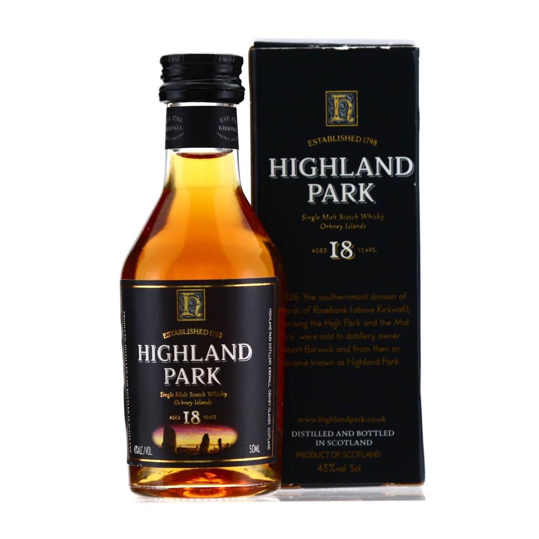 Highland Park 18 Year Old Miniature early 2000s