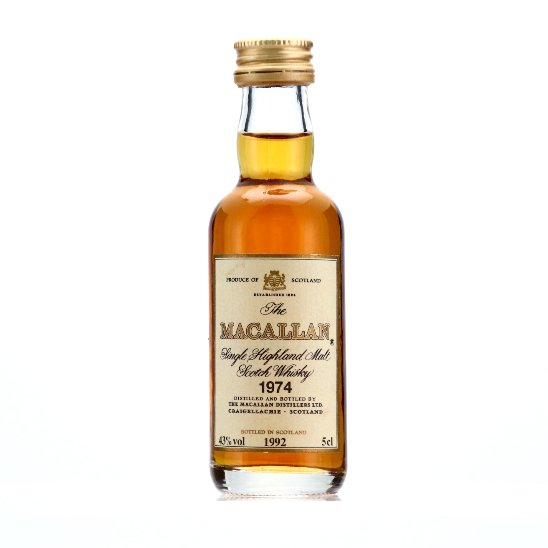 Macallan 1974 Bottled 1992 Miniature 5cl