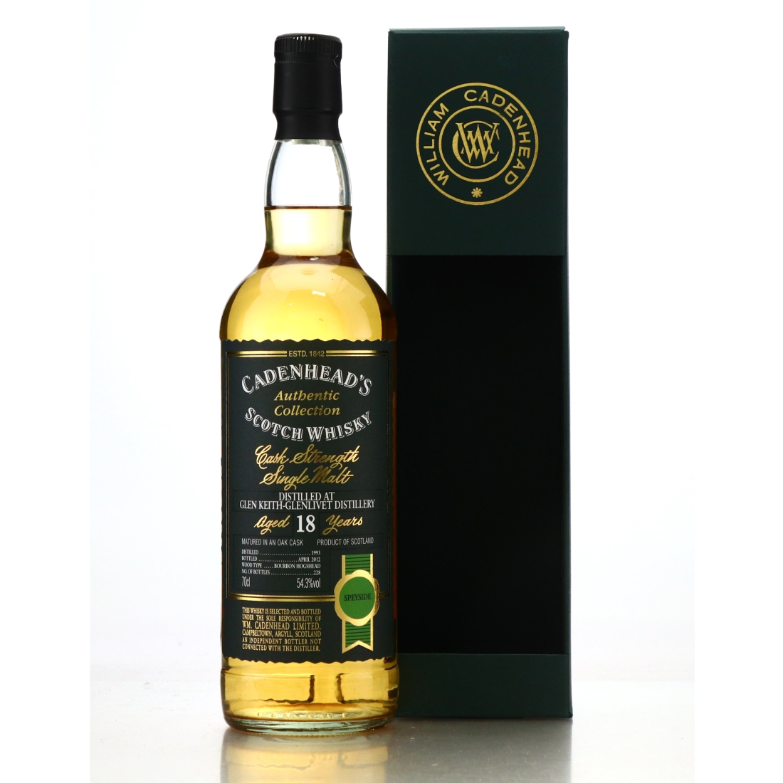 Glen Keith 1993 Cadenhead's 18 Year Old