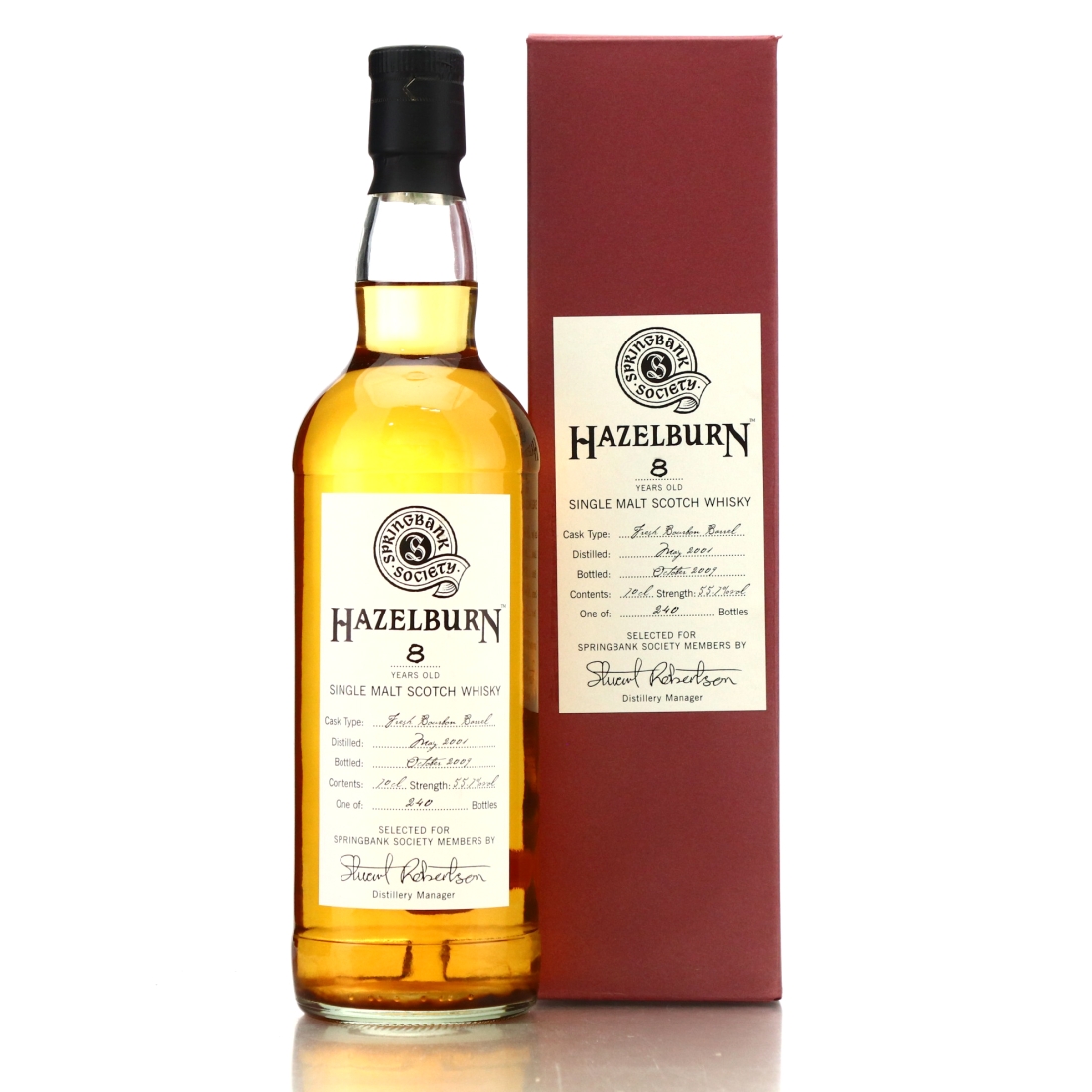 Hazelburn 2001 Springbank Society 8 Year Old / Fresh Bourbon Barrel