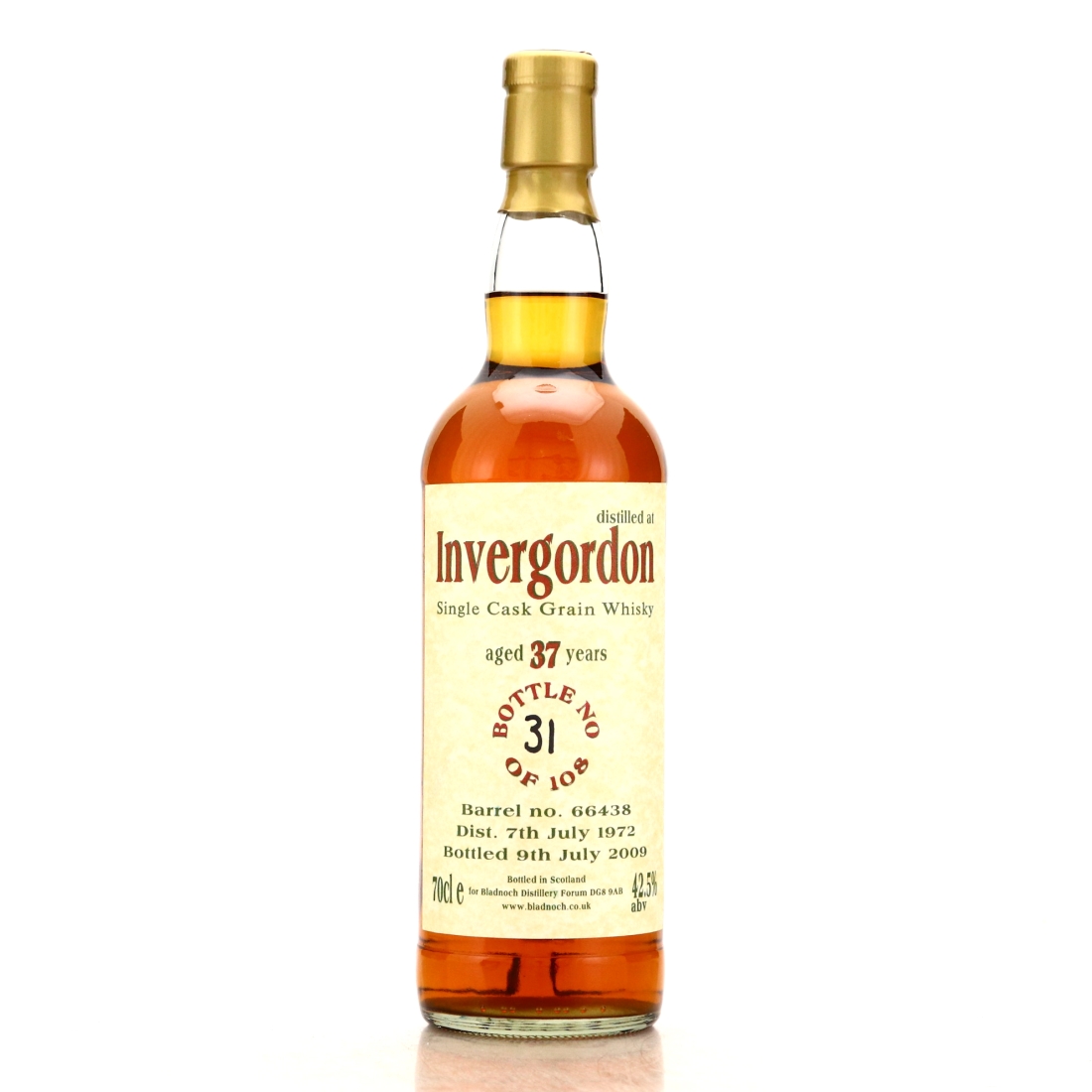 Invergordon 1972 Bladoch Forum 37 Year Old