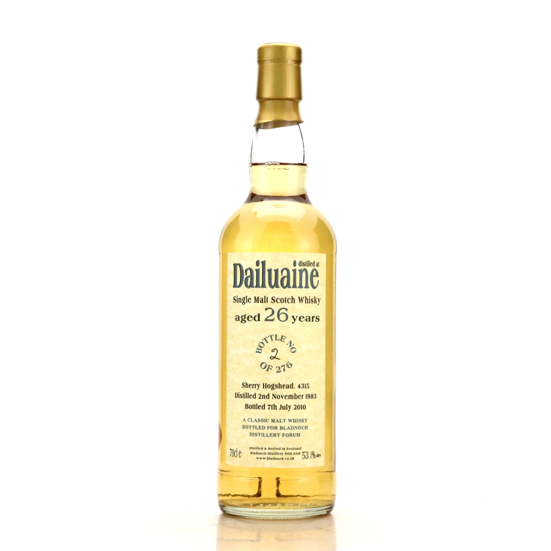Dailuaine 1983 Bladnoch Forum 26 Year Old
