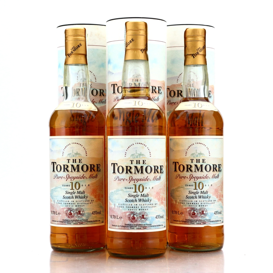 Tormore 10 Year Old 3 x 70cl 1990s / Case