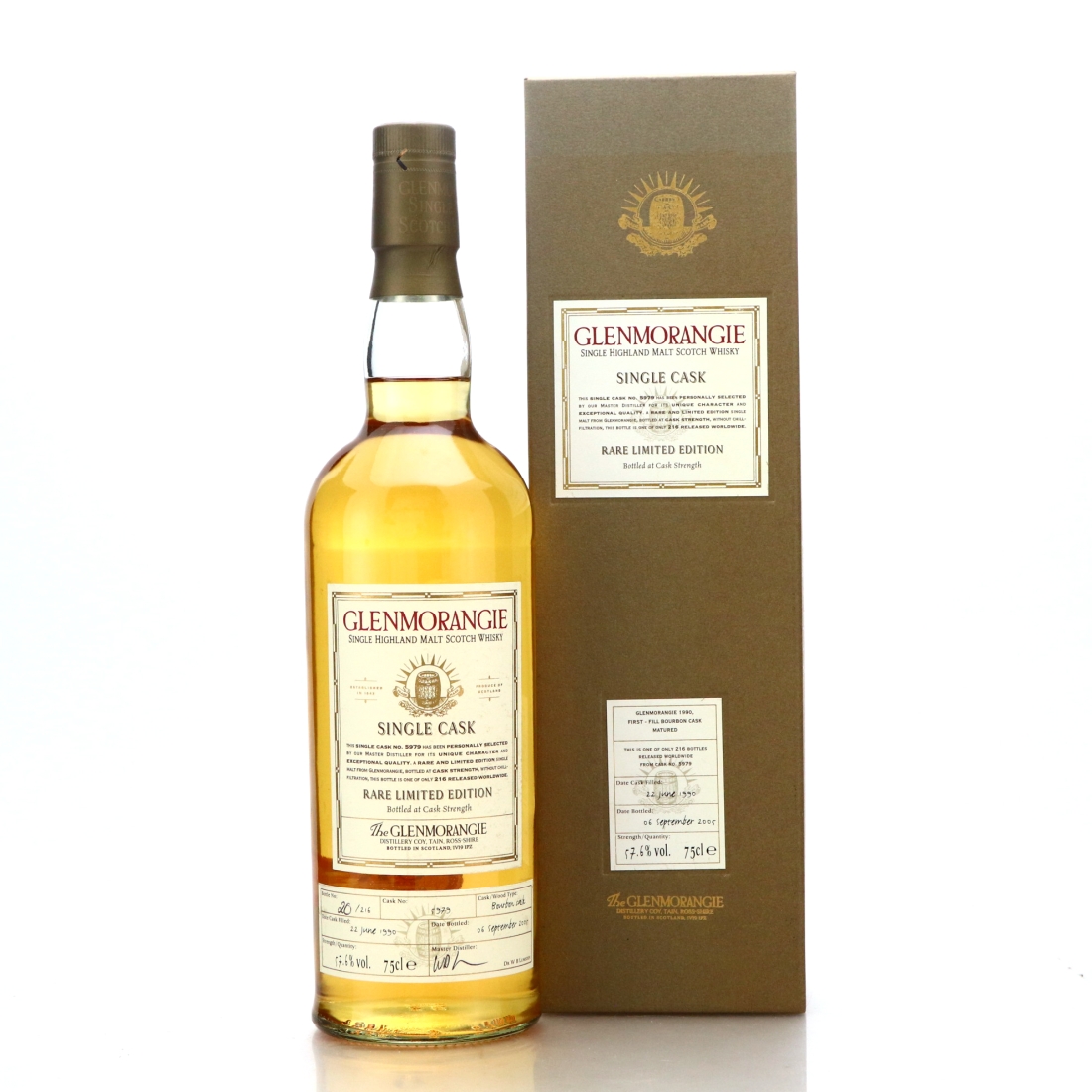 Glenmorangie 1990 Single Bourbon Cask #5979 75cl