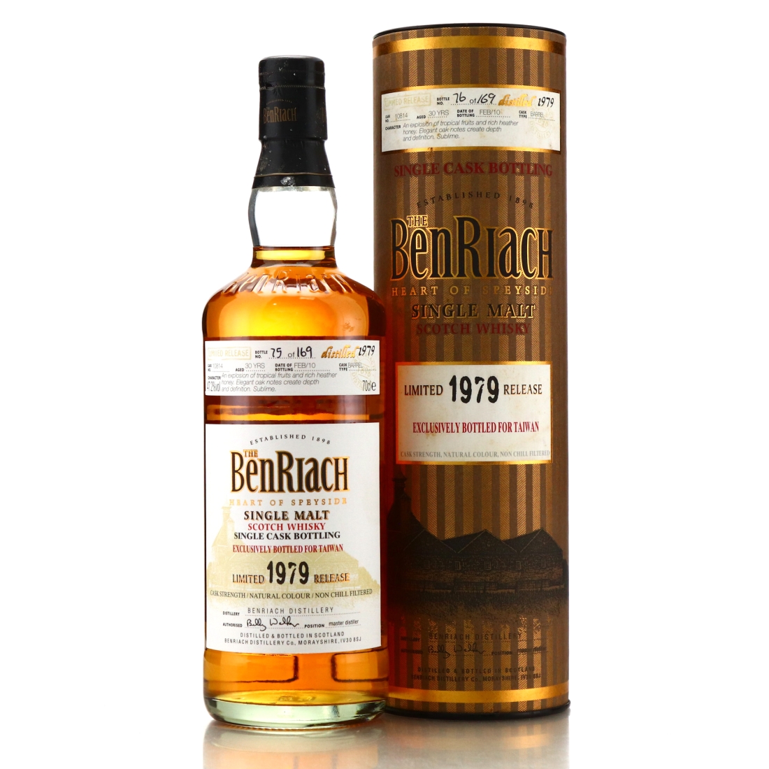 Benriach 1979 Single Bourbon Cask 30 Year Old #10814 / Taiwan