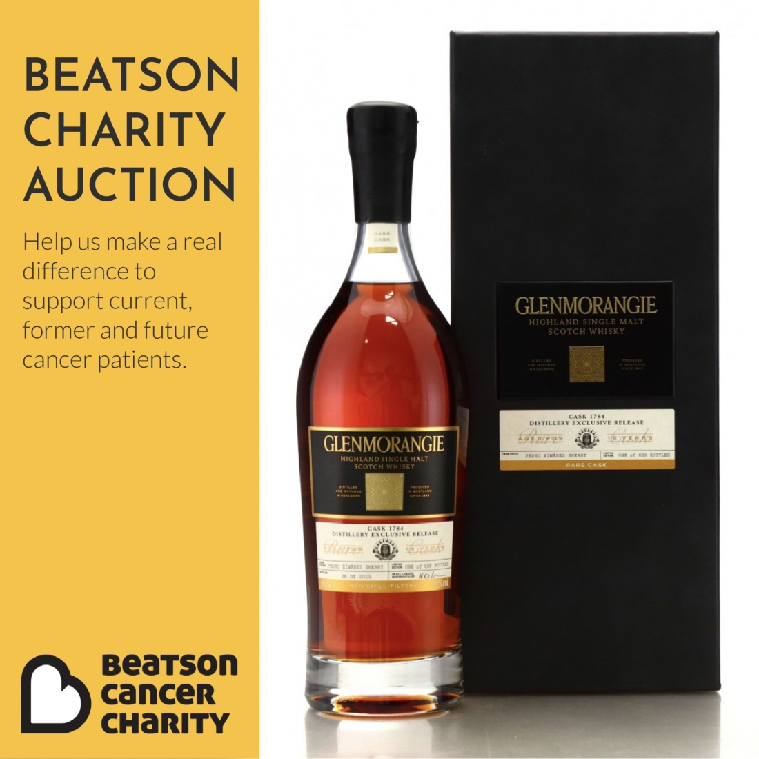 Glenmorangie 16 Year Old Rare Cask #1784 / Distillery Shop - Charity Lot