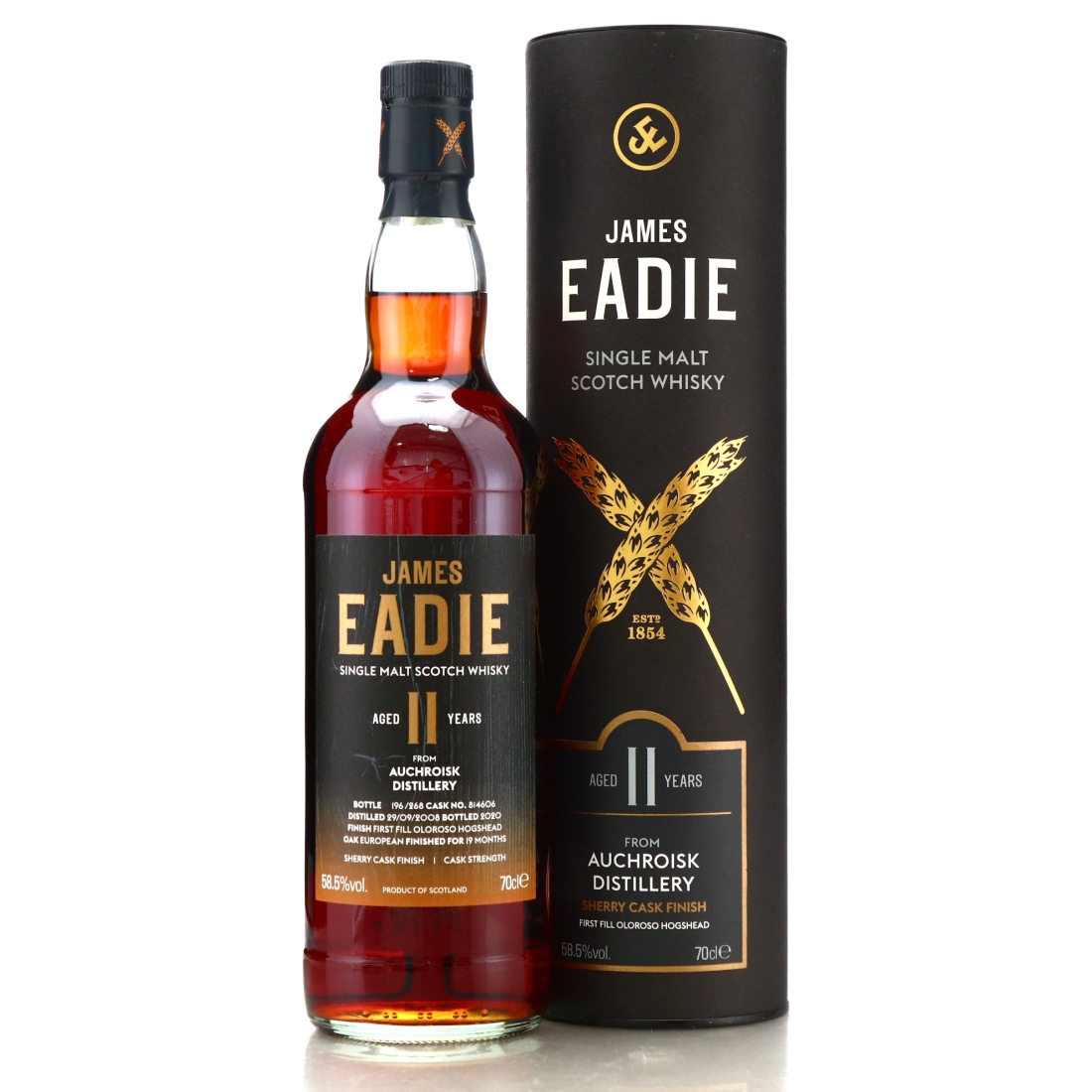 Auchroisk 2008 James Eadie 11 Year Old Sherry Finish