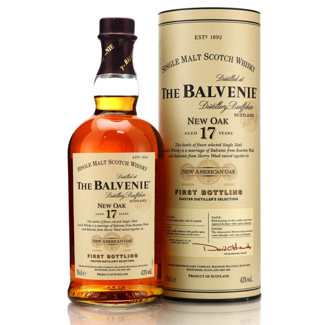 Balvenie 17 Year Old New Oak First Bottling