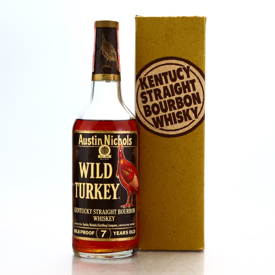 Wild Turkey 7 Year Old Kentucky Straight Bourbon 1977