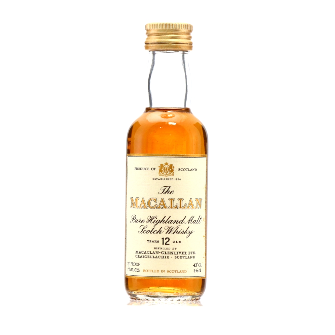 Macallan 12 Year Old Miniature 1980s