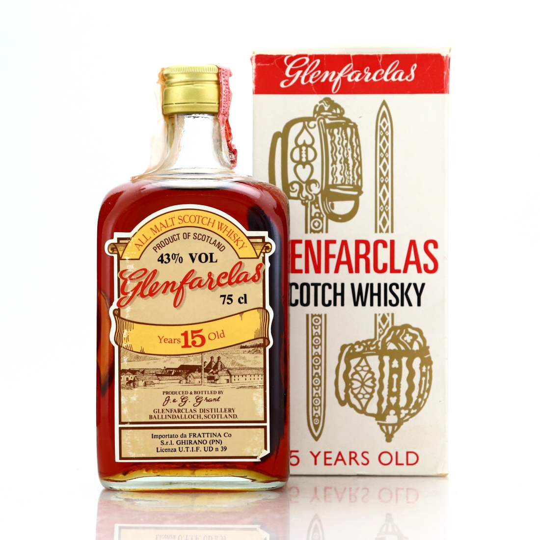 Glenfarclas 15 Year Old 1980s / Frattina Import
