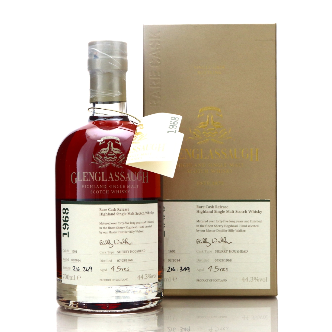 Glenglassaugh 1968 Single Sherry Cask 45 Year Old #1601