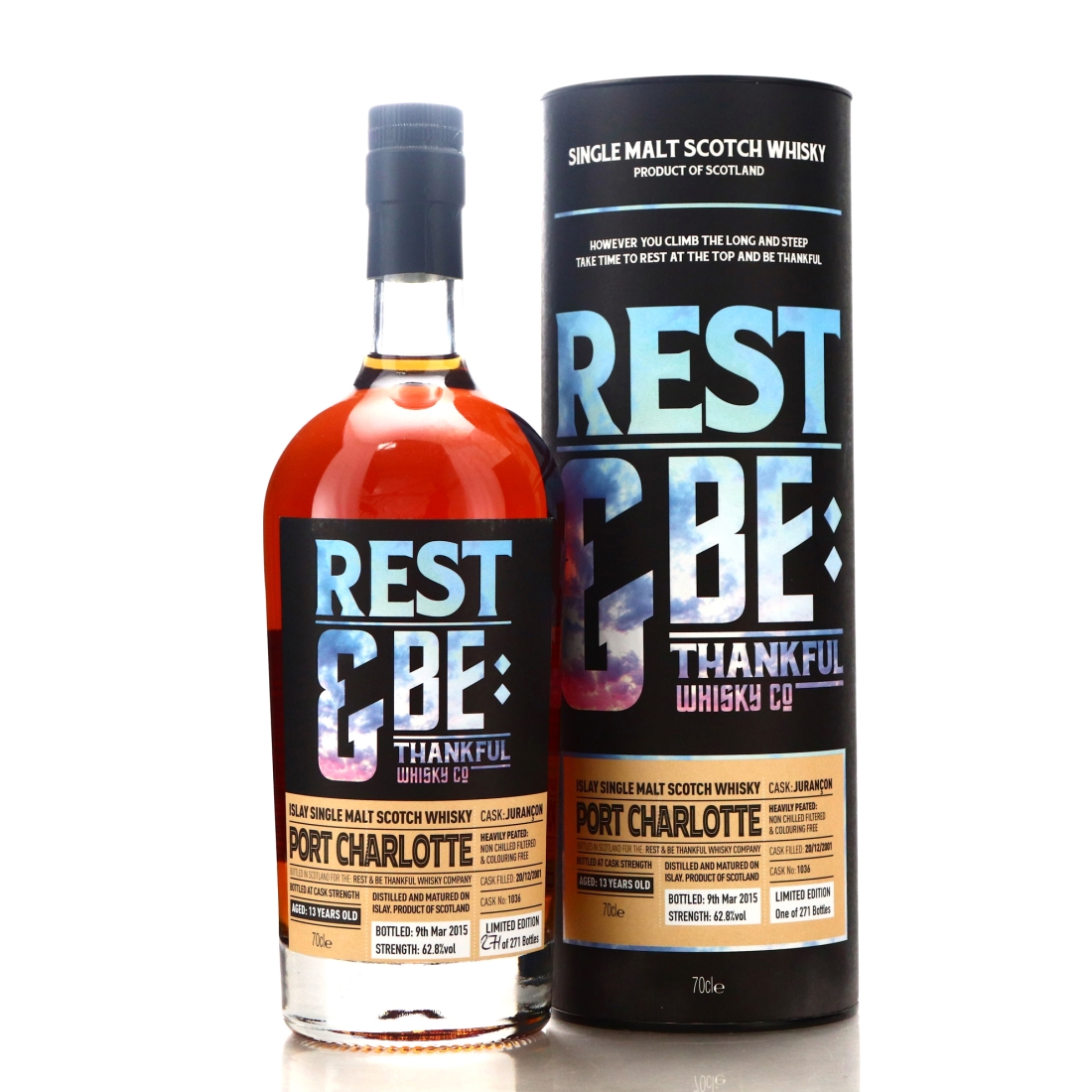 Port Charlotte 2001 Rest and Be Thankful Whisky Co 13 Year Old