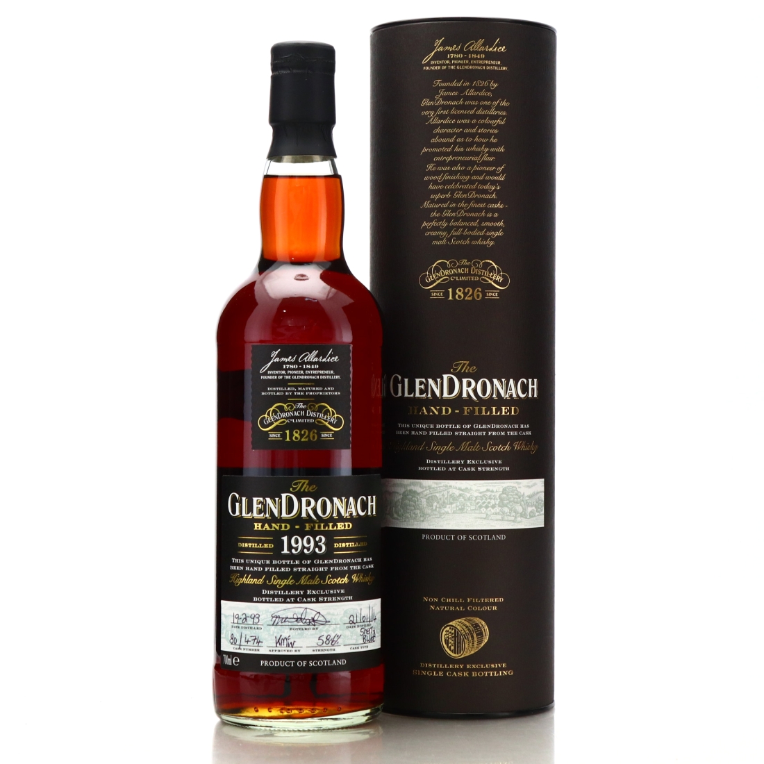 Glendronach 1993 Hand Filled 20 Year Old Single Cask #474