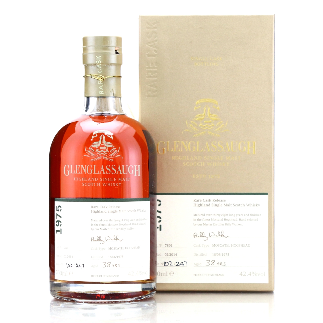 Glenglassaugh 1975 Single Moscatel Cask 38 Year Old #7801