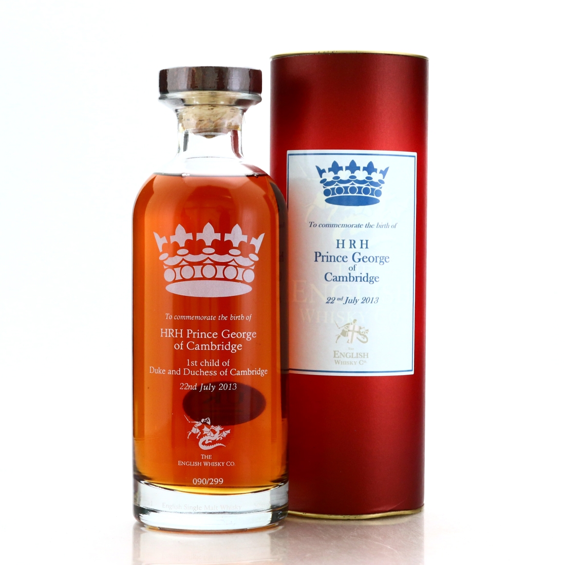 English Whisky Co Birth of Prince George Decanter