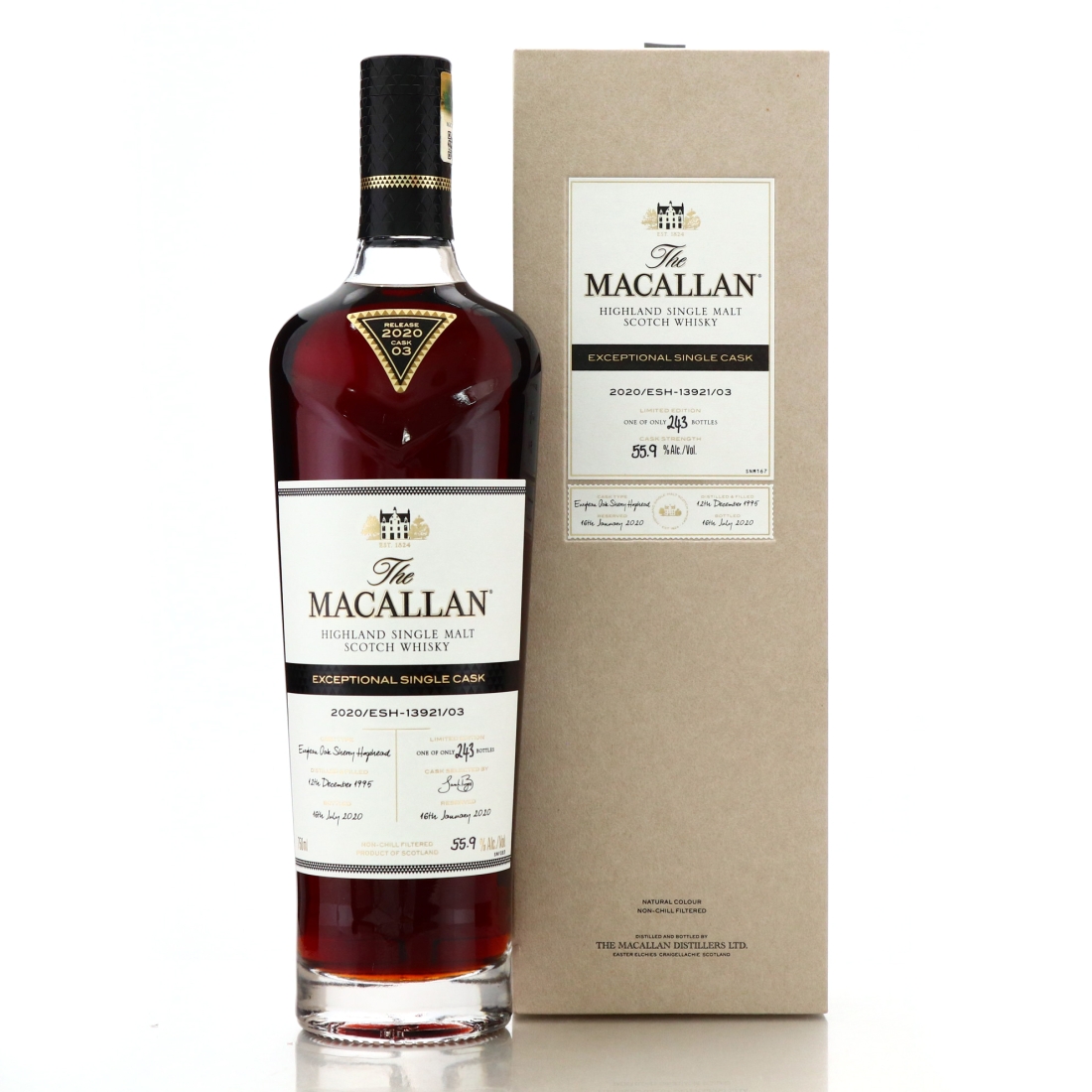 Macallan 1995 Exceptional Cask #13921-03 75cl / 2020 Release - US Import