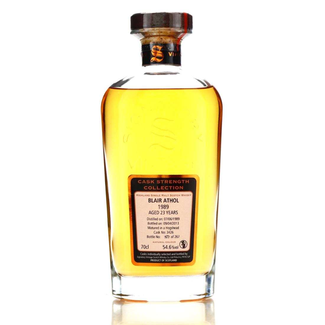 Blair Athol 1989 Signatory Vintage 23 Year Old Cask Strength