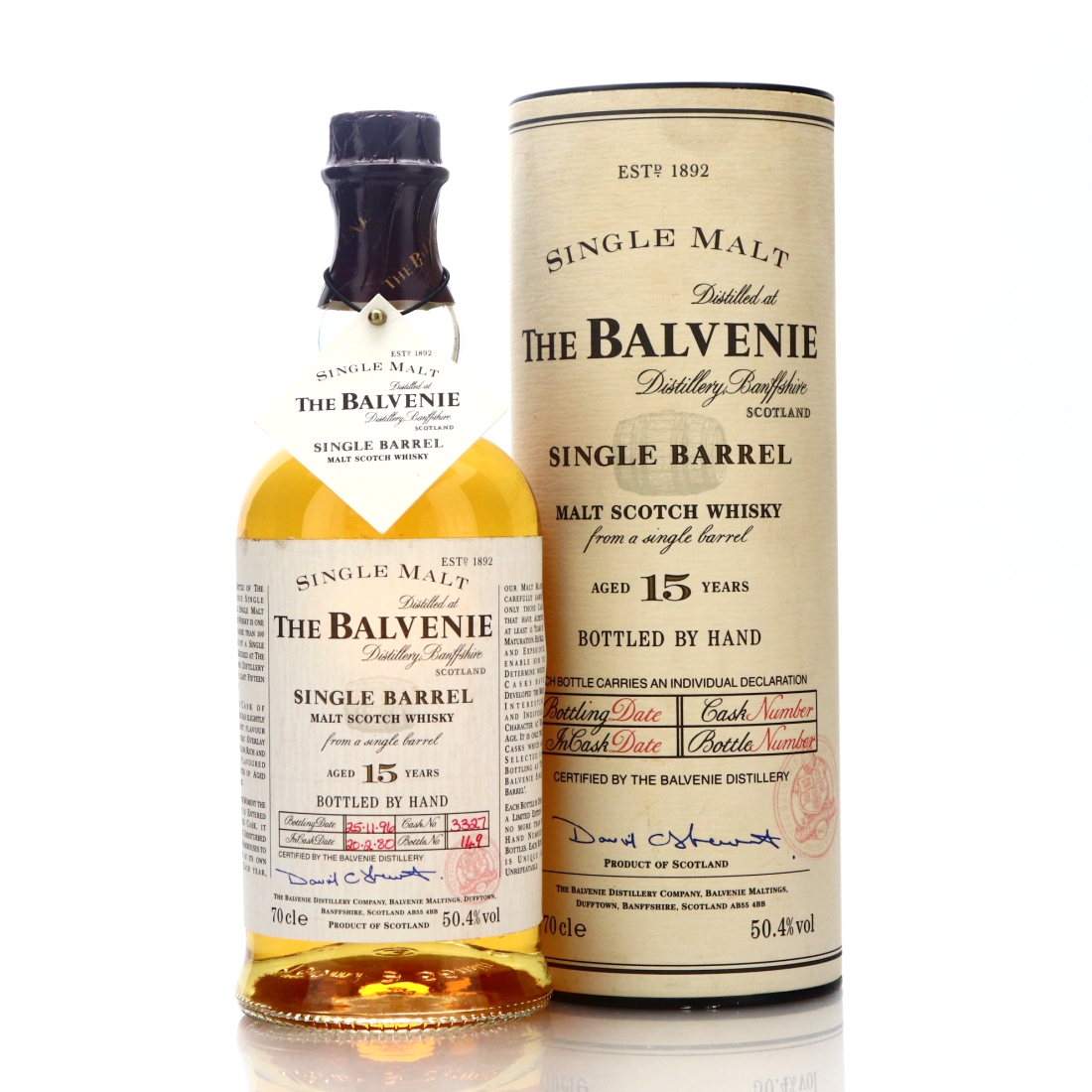 Balvenie 1980 Single Barrel 15 Year Old #3327