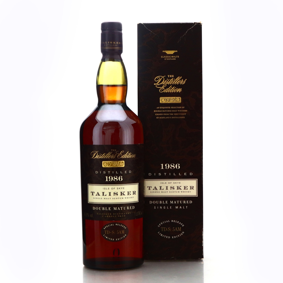 Talisker 1986 Distillers Edition TD-S:5AM 1 Litre / Inaugural Release