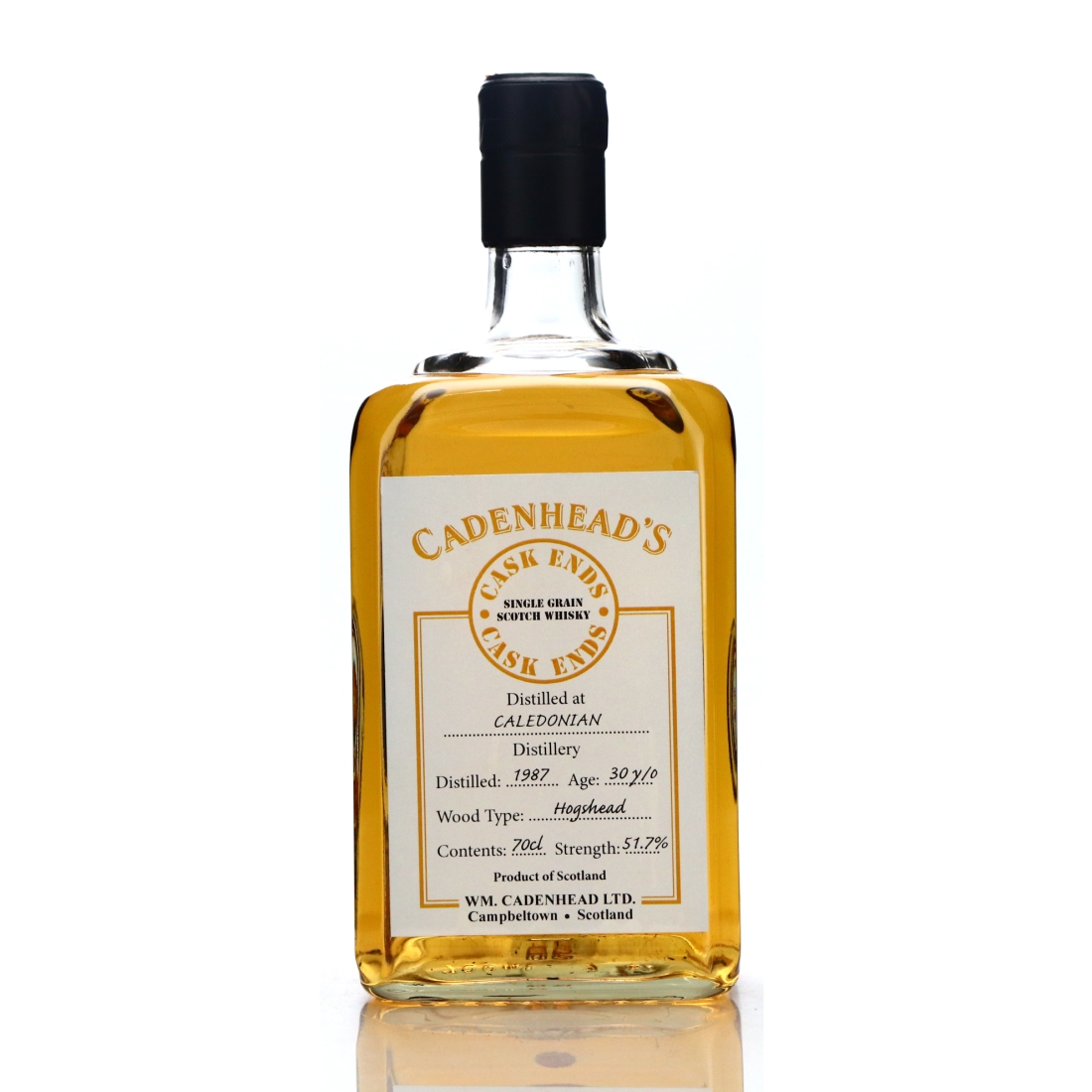 Caledonian 1987 Cadenhead's 30 Year Old Cask Ends