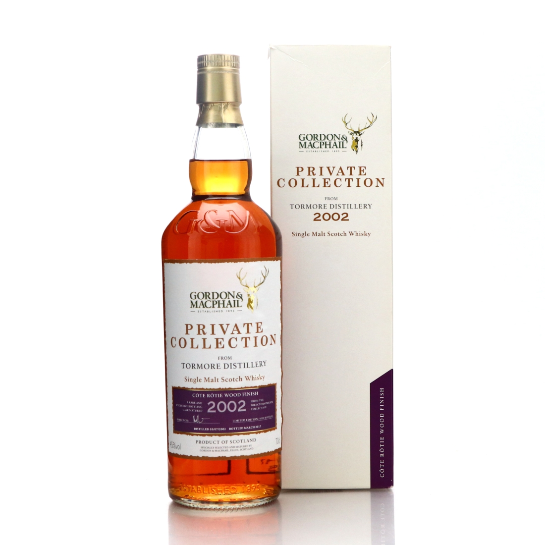 Tormore 2002 Gordon and MacPhail Private Collection / Côte Rôtie Finish 