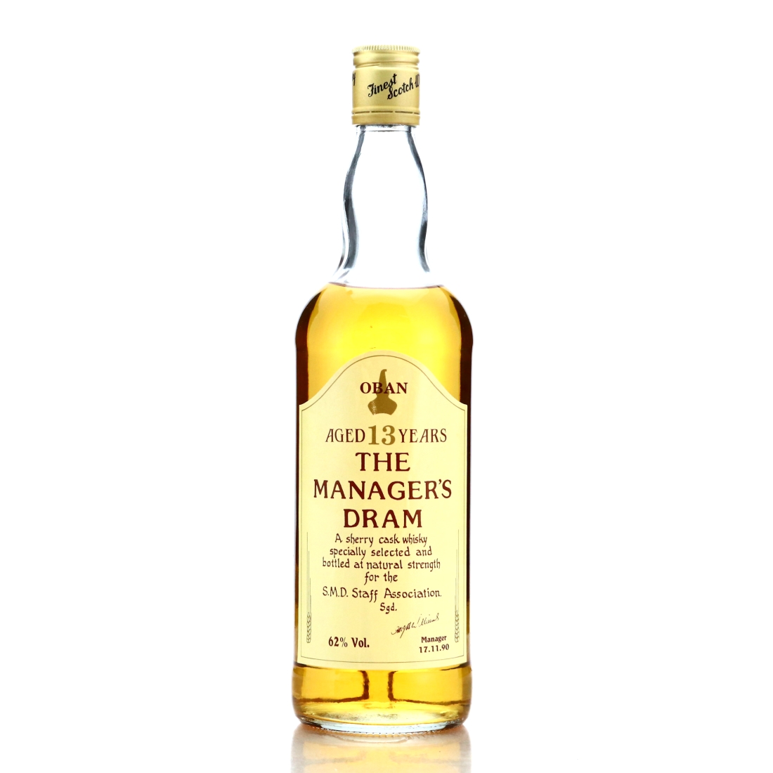 Oban 13 Year Old Manager's Dram 1990