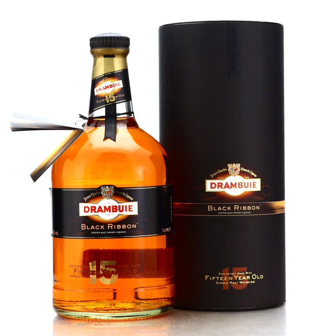 Drambuie 15 Year Old Black Ribbon Malt Whisky Liqueur 1 Litre