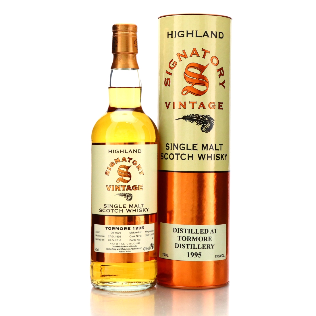 Tormore 1995 Signatory Vintage 20 Year Old