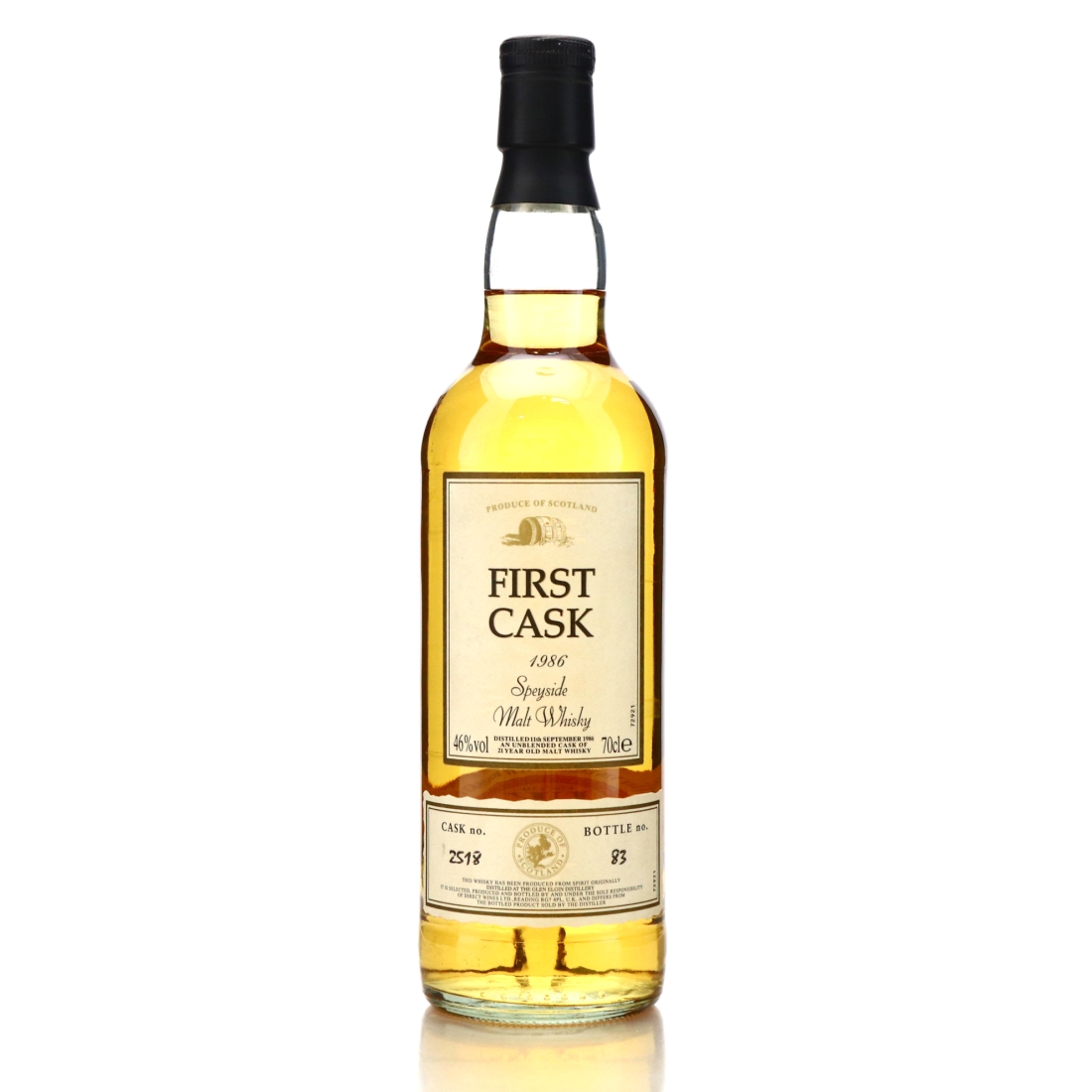 Glen Elgin 1986 First Cask 21 Year Old