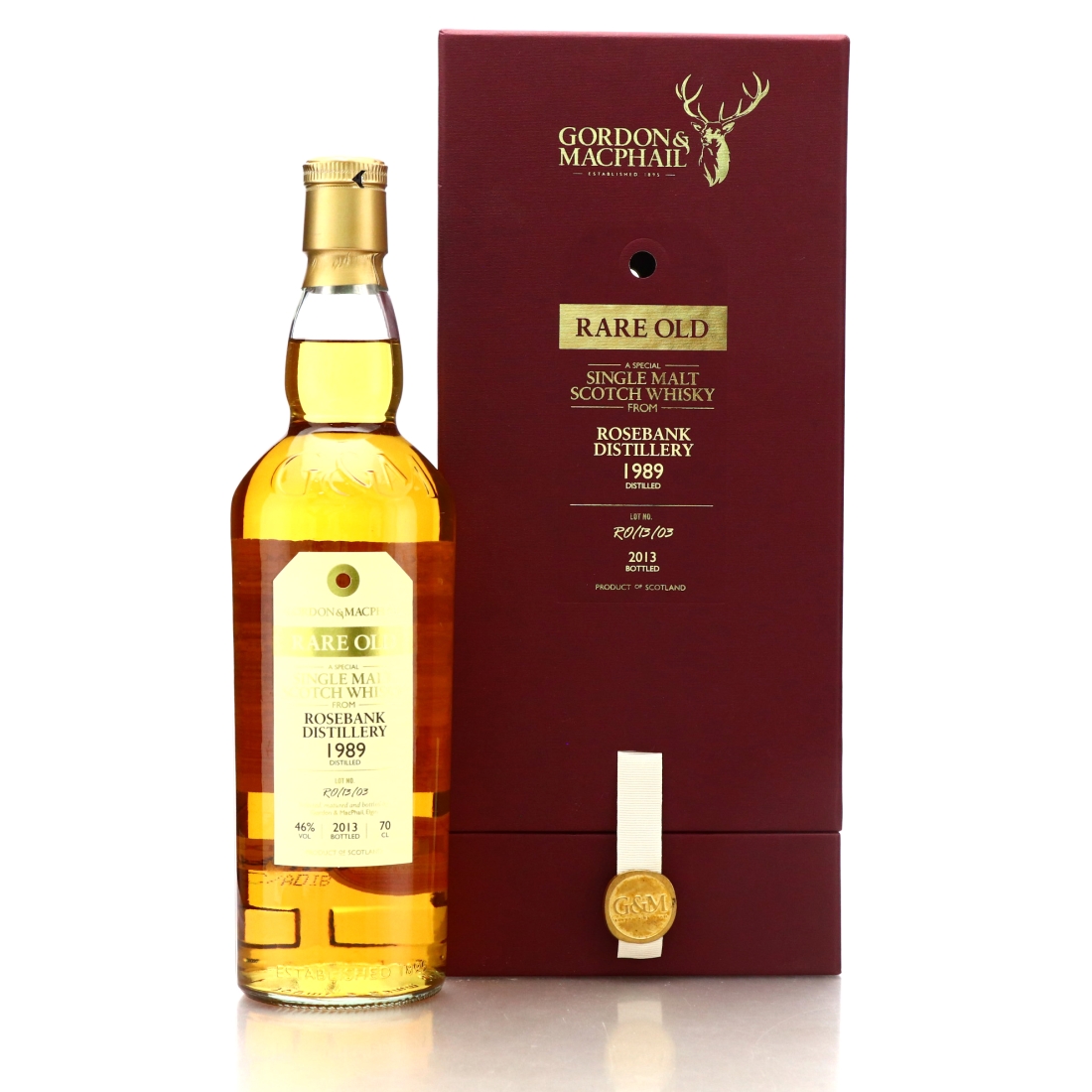 Rosebank 1989 Gordon and MacPhail Rare Old