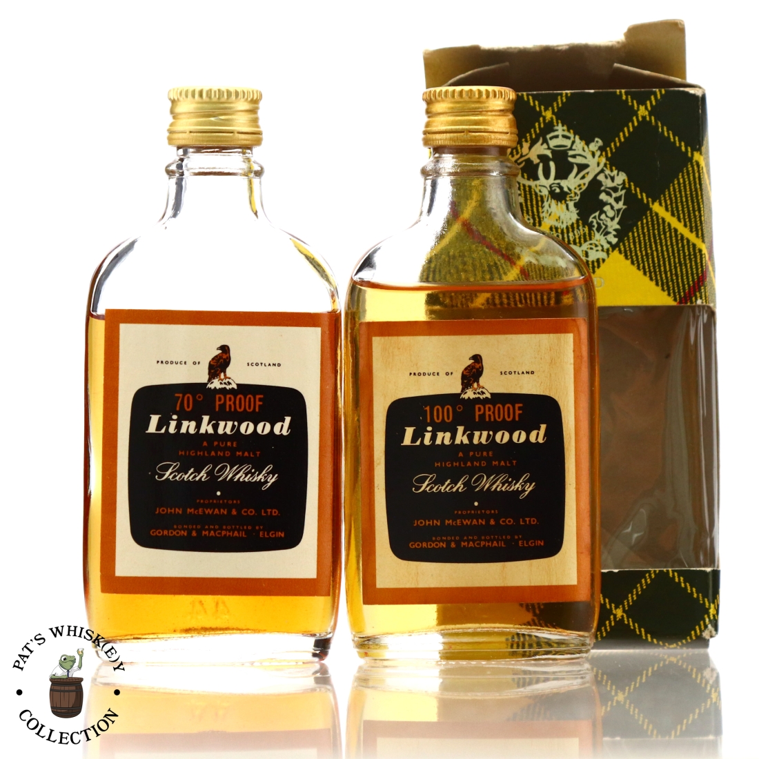 Linkwood Gordon and MacPhail Miniature 1970s x 2