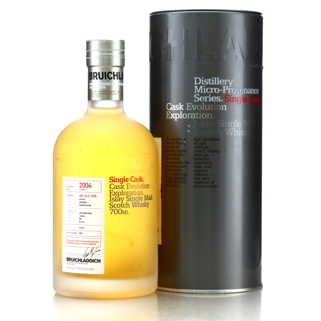 Bruichladdich 2004 Micro Provenance Single Cask 6 Year Old #002 / Germany