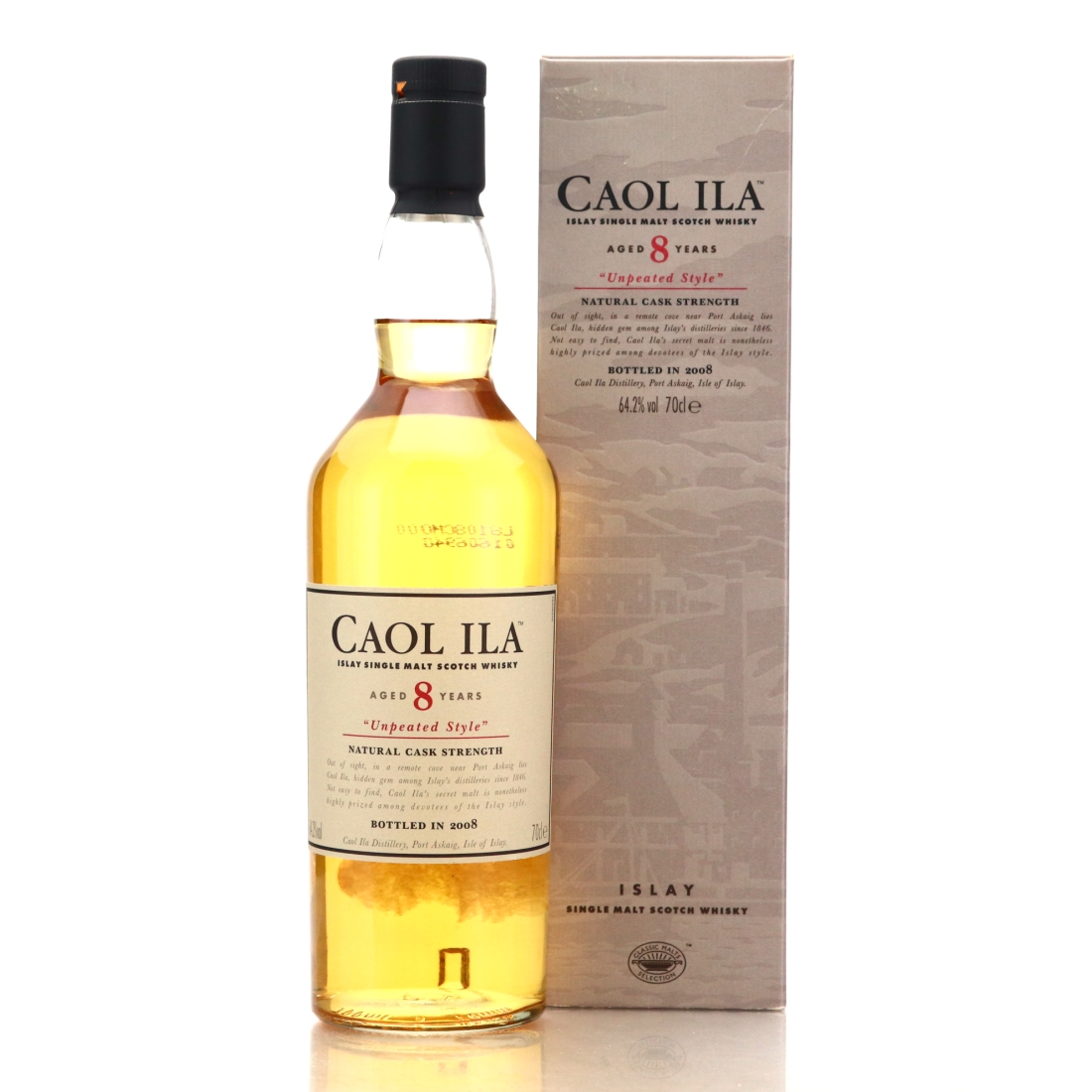 Caol Ila 8 Year Old Unpeated Cask Strength 2008 Release