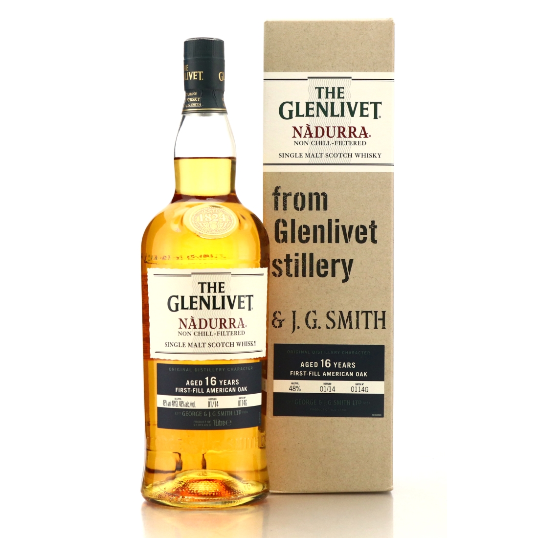 Glenlivet Nàdurra 16 Year Old First-Fill American Oak #0114G 1 Litre