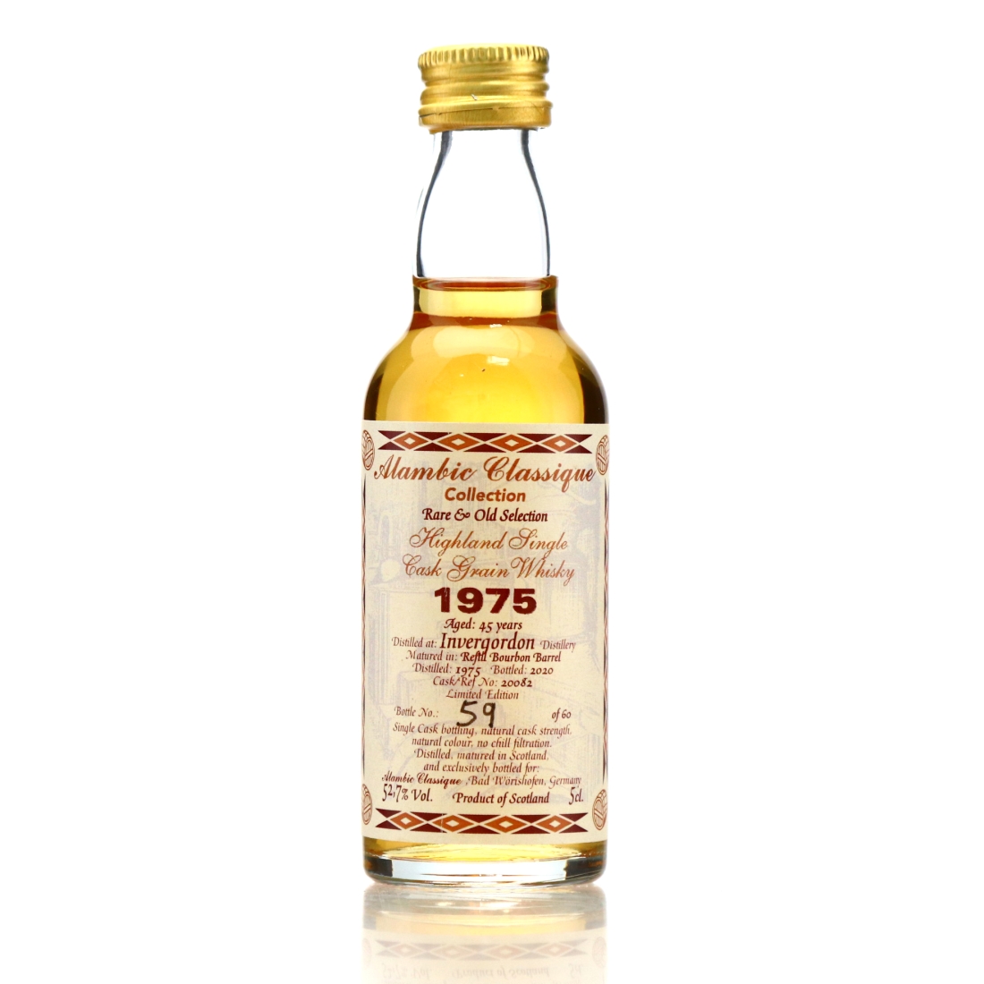 Invergordon 1975 Alambic Classique 45 Year Old Miniature