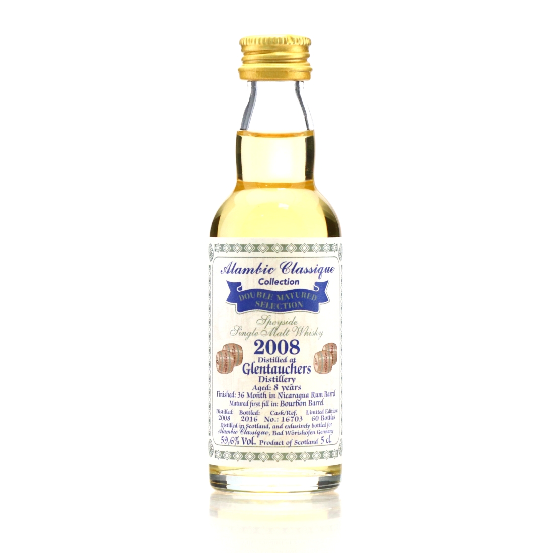 Glenallachie 2008 Alambic Classique 8 Year Old Miniature