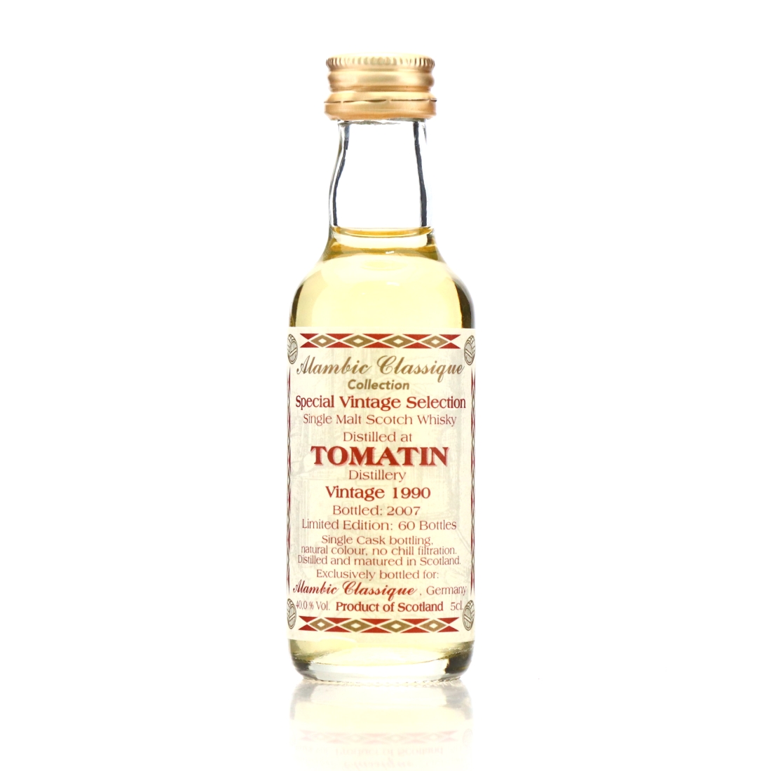 Tomatin 1990 Alambic Classique Miniature