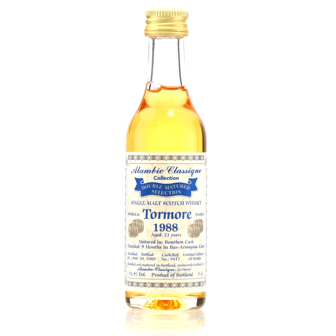 Tormore 1988 Alambic Classique 21 Year Old Miniature