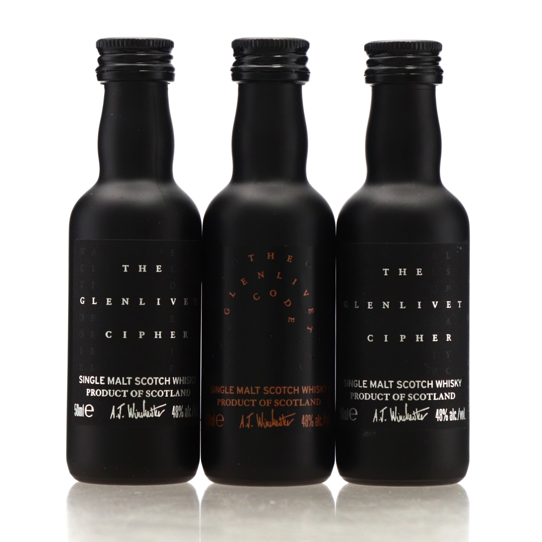 Glenlivet Cipher & Code Miniatures x 3