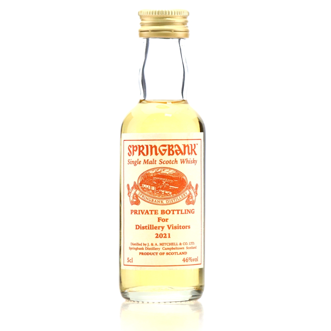 Springbank Private Bottle Distillery Visitors 2001 Miniature