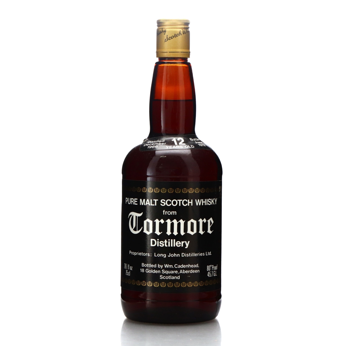 Tormore 1966 Cadenhead's 12 Year Old Sherry Wood / Scoma Import